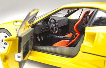 京商 【再生産】1/18 フェラーリ F40 (イエロー)【KS08416Y】ミニカー 返品種別B