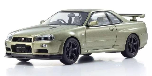 京商 1/43 日産 スカイラインGT-R/R34 VスペックII ニュル (ミレニアムジェイド)【KS03936MJ】ミニカー  返品種別B