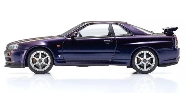 京商 1/43 日産 スカイラインGT-R/R34 Vスペック (ミッドナイトパープルIII)【KS03936P】ミニカー 返品種別B