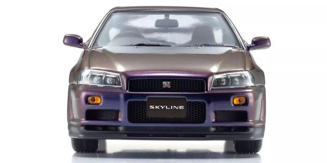 京商 1/43 日産 スカイラインGT-R/R34 Vスペック (ミッドナイトパープルIII)【KS03936P】ミニカー 返品種別B