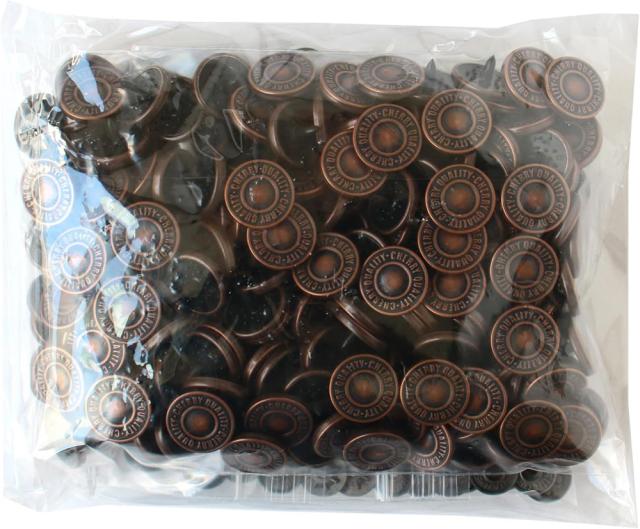 CHERRYLABEL SMS15-1TAL-100 サンメタルスナップ 両面メタル風 15mm ブロンズ[SMS151TAL100] 返品種別B