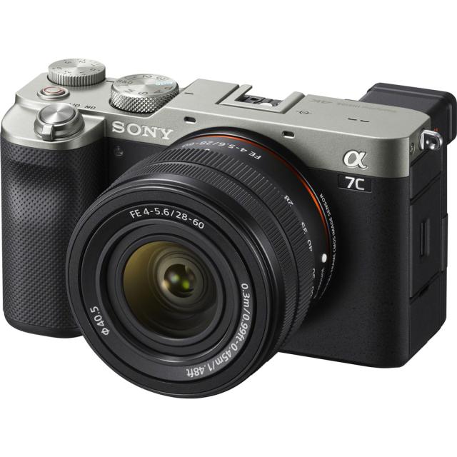 ソニー ILCE-7CL-S フルサイズミラーレス一眼カメラ「α7C」ズームレンズキット（シルバー）SONY[ILCE7CLS] 返品種別A
