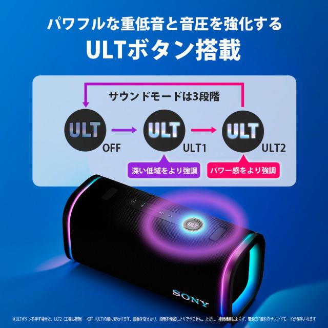ソニー SRS-ULT50WZ Bluetooth対応ワイヤレススピーカー(オフホワイト)SONY　ULT FIELD 5[SRSULT50WZ] 返品種別A_8