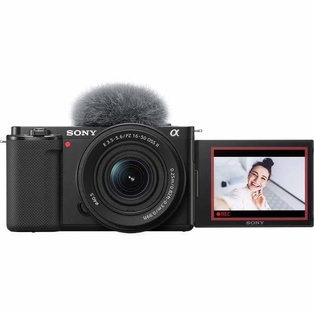 ソニー ZV-E10K-B デジタルカメラ「VLOGCAM ZV-E10」パワーズームレンズキット（ブラック）SONY[ZVE10KB] 返品種別A
