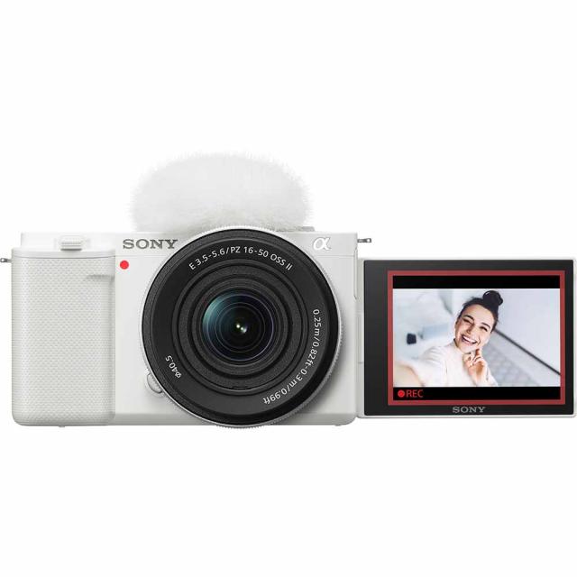 ソニー ZV-E10K-W デジタルカメラ「VLOGCAM ZV-E10」パワーズームレンズキット（ホワイト）SONY[ZVE10KW] 返品種別A