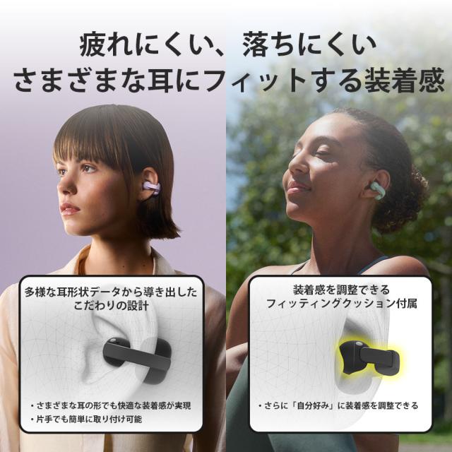 ソニー WF-LC900-VZ イヤーカフ型完全ワイヤレスBluetoothイヤホン（ラベンダー）SONY　LinkBuds Clip[WFLC900VZ] 返品種別A_4