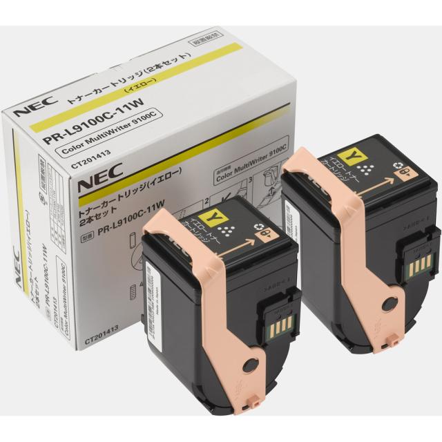 NEC PR-L9100C-11W トナーカートリッジ2本セット（イエロー）[PRL9100C11W] 返品種別A