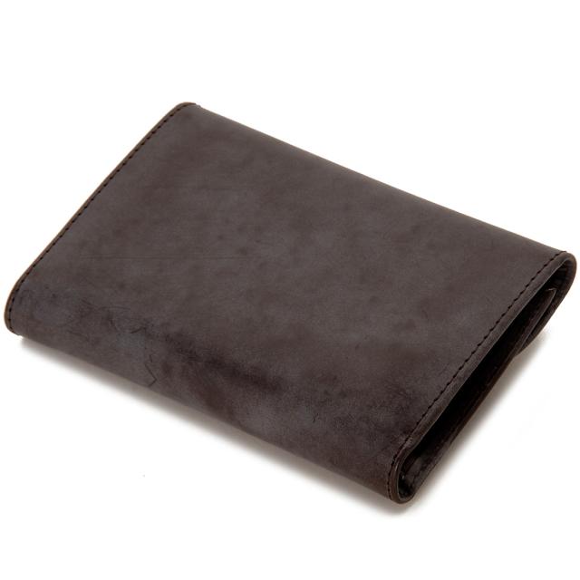 モンテスピガ MOSBHSD002BR ブライドルレザー 三つ折り財布（ブラウン