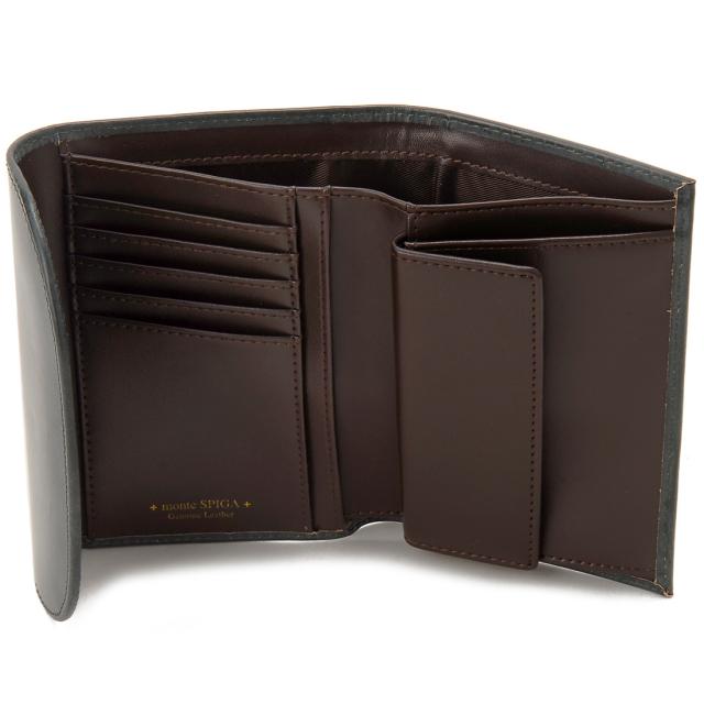 モンテスピガ MOSBHSD002GR ブライドルレザー 三つ折り財布（グレー）monte SPIGA[MOSBHSD002GR] 返品種別B モンテスピガ MOSBHSD002GR ブライドルレザー 三つ折り財布（グレー