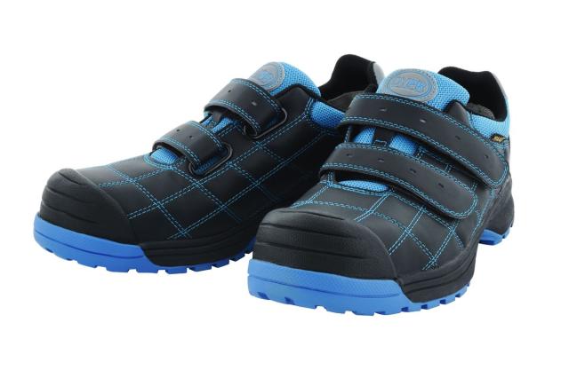 ドンケル ダイナスティプロフェッショナル 安全スニーカー ブラック×ブルー 26.5cm JSAA規格 A種認定 DYPR-24M-BK/BLU-26.5返品種別B