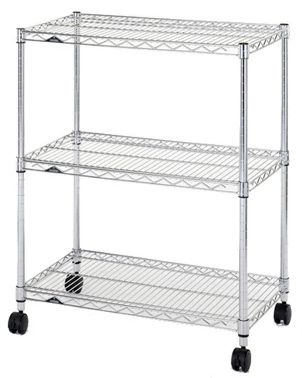 ルミナス スチールラック 3段 (幅76×奥行46×高さ95.5cm) NLH7690-3返品種別A