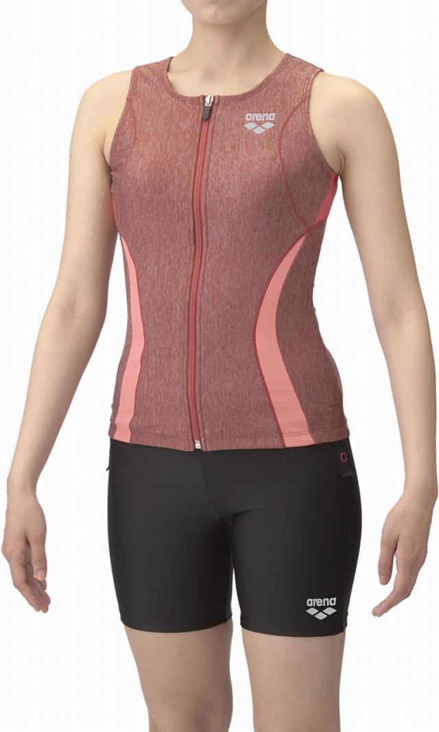 アリーナ DS-AS5SWF41L-OROR-M フィットネスセパレーツ(カバーバック・ミドルレッグ・差し込みパッド)（オレンジ×オレンジ・サイズ：M）arena[DSAS5SWF41LORORM] 返品種別B