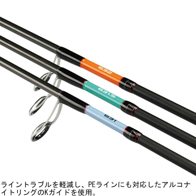 プロックス スーパーライトジギングロッド 魔神棒SLJ 63-2 6.3ft グリップ着脱式1ピース スピニング MJBSLJ632返品種別A