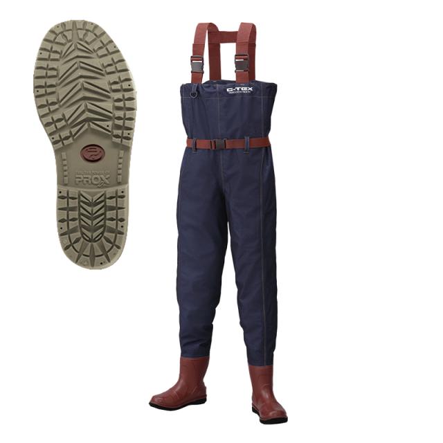 ビセオ G-TEXデニムウェダー ラジアルソール 3S/SSサイズ(靴サイズ：22-23.5cm) VICEO チェストウェーダー VC5053SSS返品種別A