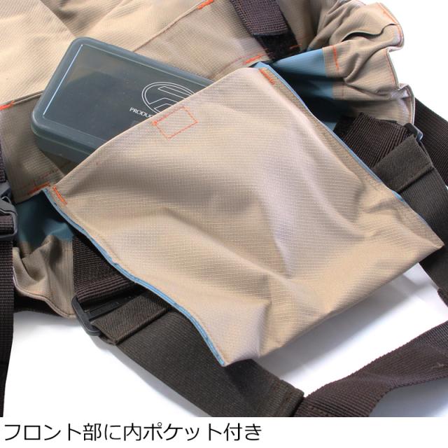 プロックス テフロンポリエステルウェダー ウエスト フェルトソール(Lサイズ26〜26.5cm)ライトキャメルベージュ PROX PX3332L返品種別A