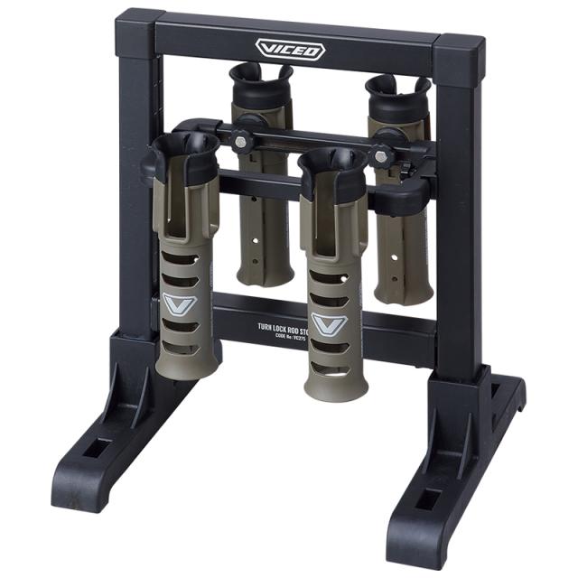 ビセオ VC2754OD ターンロックロッドストッカー 4本用(オリーブドラブ)VICEO ロッドスタンド[VC2754OD] 返品種別A 5,115円