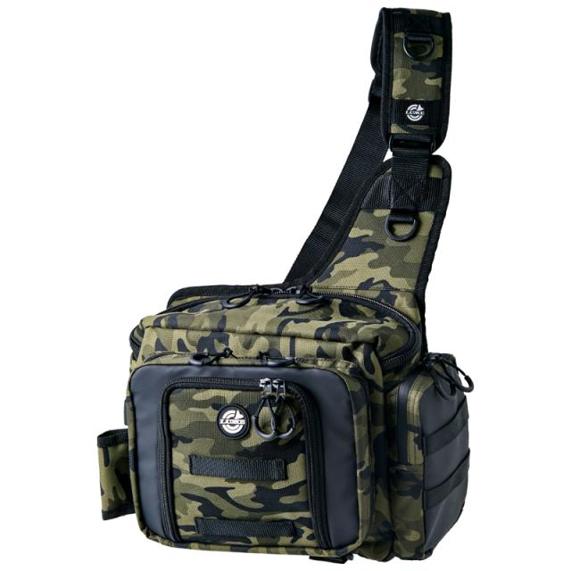 ラグゼ ランガン ショルダーバッグ 2.0(カモブラック) LUXXE タックルバッグ ランガンショルダーバッグ2.0(カモブラック)返品種別A