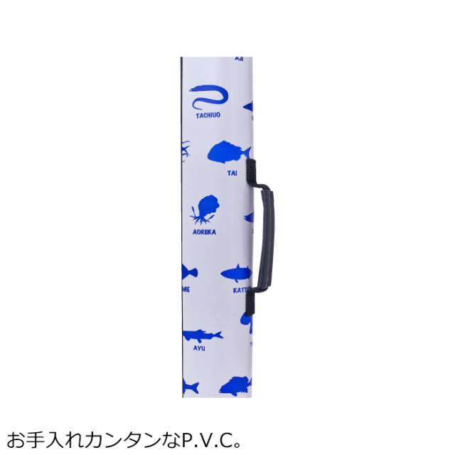 がまかつ スリムロッドケース 165cm(ホワイト×ゴールド) Gamakatsu 竿