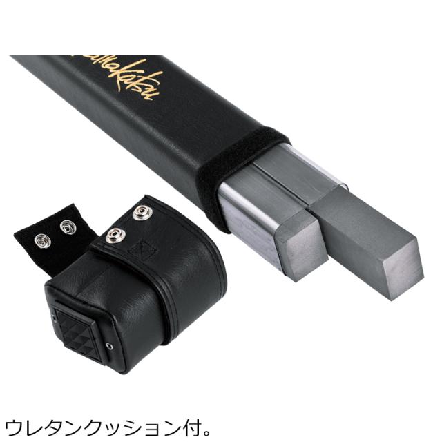 がまかつ 鮎ロッドケース 2本入(ブラック/がま鮎) Gamakatsu 鮎竿