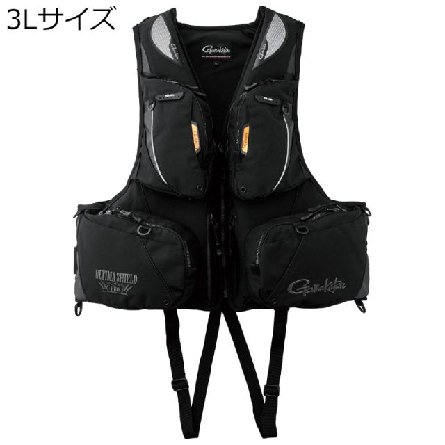 がまかつ アルテマシールドプロフローティングベスト3Lサイズ(ブラック×カーボンブラック) アルテマシールドプロ フローティングベスト 3Lサイズ(ブラック×カーボンブラック)Gamakatsu ライフジャケット[GM21833LBKCBN] 返品種別A
