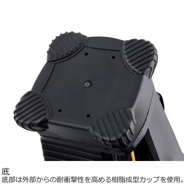 がまかつ セイケイハードロッドケース142cmブラック×ゴールド