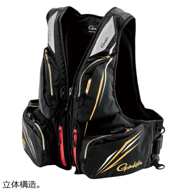 がまかつ アルテマシールドプロフローティングベストLLサイズ(ブラック