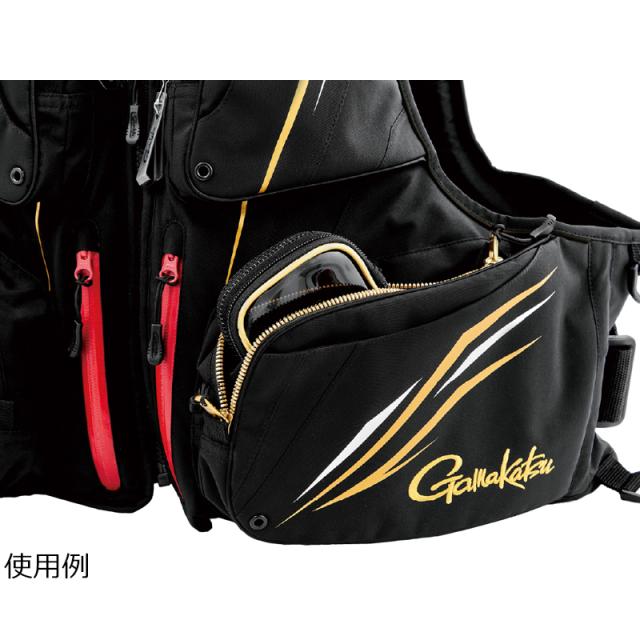 がまかつ アルテマシールドプロフローティングベスト3Lサイズ(ブラック