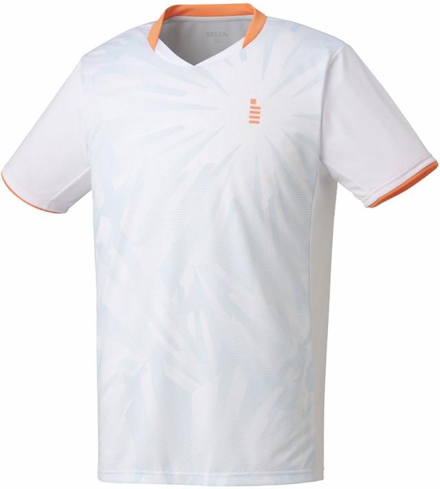 ゴーセン GOS-T2552-30-S ユニセックス ゲームシャツ（ホワイト・サイズ：S）GOSEN[GOST255230S] 返品種別A