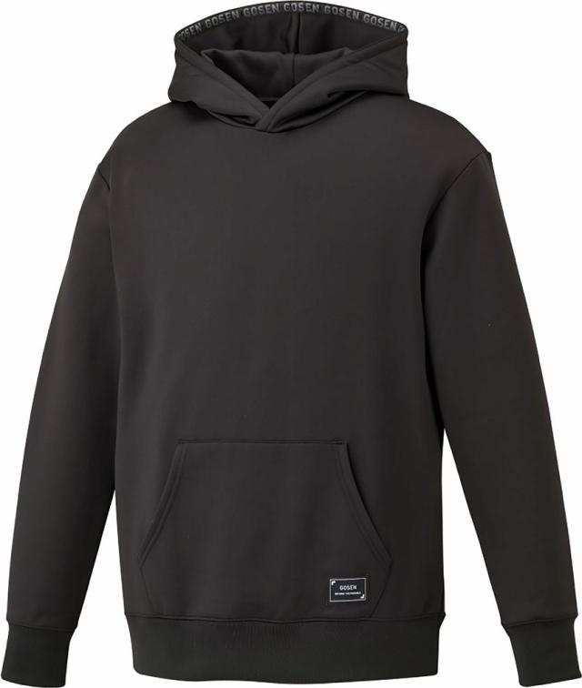 ゴーセン GOS-W2542-39-L ユニセックス 裏起毛ストレッチパーカー（ブラック・サイズ：L）GOSEN[GOSW254239L] 返品種別A