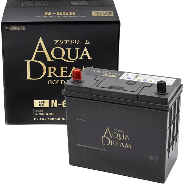 AQUA DREAM GBN-65R 国産車　アイドリングストップ車対応バッテリー　GOLD　BATTERY　メンテナンスフリータイプ【他商品との同時購入不可】アクアドリーム ゴールド[GBN65R] 返品種別B