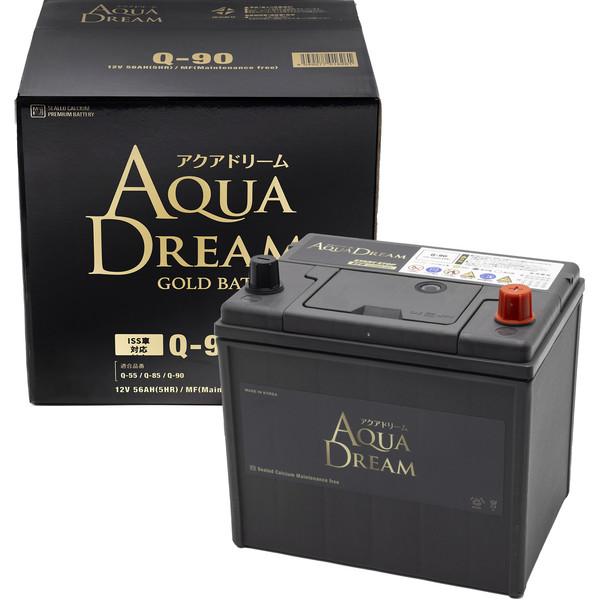 AQUA DREAM GBQ-90 国産車　アイドリングストップ車対応バッテリー　GOLD　BATTERY　メンテナンスフリータイプ【他商品との同時購入不可】アクアドリーム ゴールド[GBQ90] 返品種別B