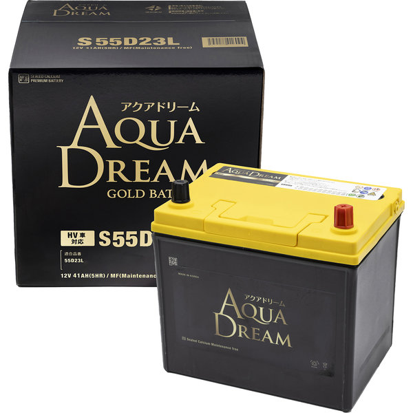 AQUA DREAM 国産車 ハイブリッド車補機用バッテリー GOLD BATTERY AGM