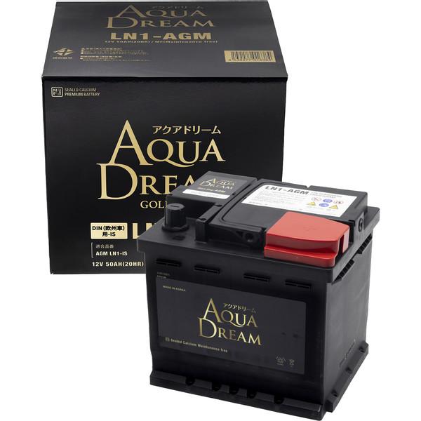 AQUA DREAM GBLN1-AGM AGMバッテリー LN1-AGM 欧州車用DIN規格 アイドリングストップ車対応 高性能 GOLD BATTERY【他商品との同時購入不可】アクアドリーム ゴールド[GBLN1AGM] 返品種別B 10,147円
