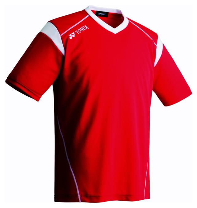 YONEX ユニフォーム レッドシャツ JP Lサイズ YONEX ゲームシャツ 柳井