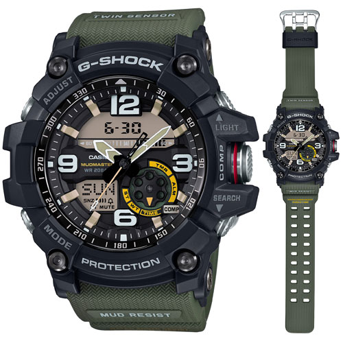 カシオ 【国内正規品】G-SHOCK（ジーショック）　MASTER OF G　MUDMASTERクオーツ　メンズタイプ GG-1000-1A3JF[GG10001A3JF] 返品種別A