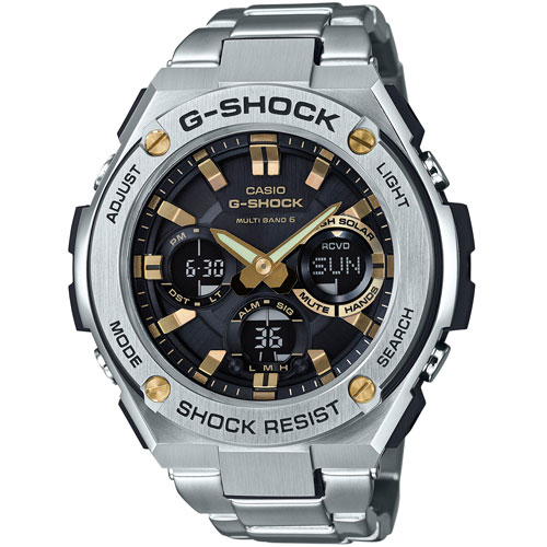 新品腕時計Gショック Gスチール CASIO正規品 G-SHOCK G-STEEL タフソーラー 腕時計 タフラバーベルト ブラック×シルバー　アナデジ gショックg steel」の人気商品一覧 | 安い商品を通販サイトから探す