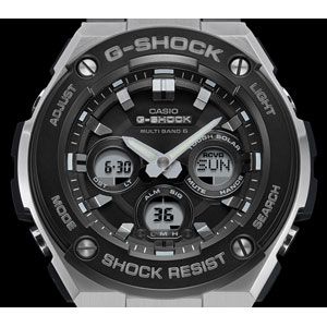 カシオ 【国内正規品】G-SHOCK（ジーショック）　G-STEELソーラー電波　メンズタイプ GST-W300-1AJF[GSTW3001AJF] 返品種別A_2