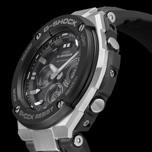カシオ 【国内正規品】G-SHOCK（ジーショック）　G-STEELソーラー電波　メンズタイプ GST-W300-1AJF[GSTW3001AJF] 返品種別A_3