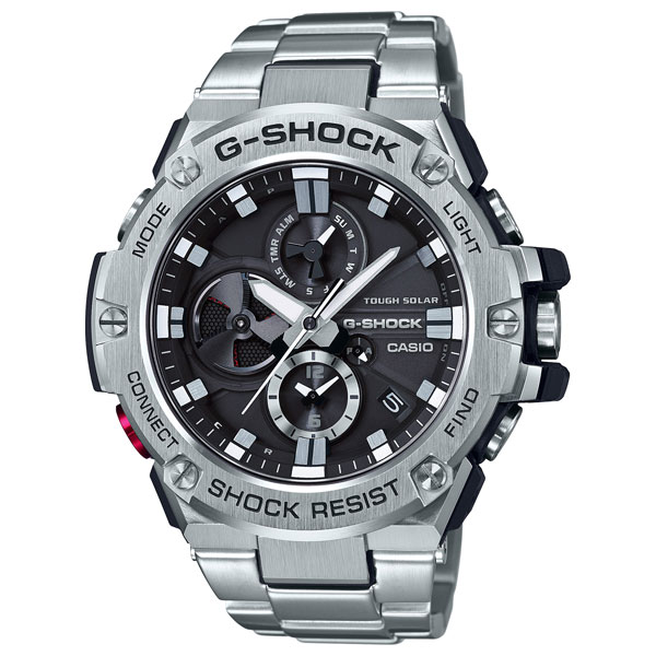 カシオ 【国内正規品】G-SHOCK（ジーショック）　G-STEEL Bluetoothソーラー　メンズタイプ GST-B100D-1AJF[GSTB100D1AJF] 返品種別A