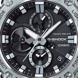 カシオ 【国内正規品】G-SHOCK（ジーショック）　G-STEEL Bluetoothソーラー　メンズタイプ GST-B100D-1AJF[GSTB100D1AJF] 返品種別A_1