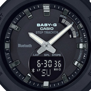 カシオ 【国内正規品】BABY-G　G-SQUADクオーツ　レディースタイプ BSA-B100-1AJF[BSAB1001AJF] 返品種別A_1