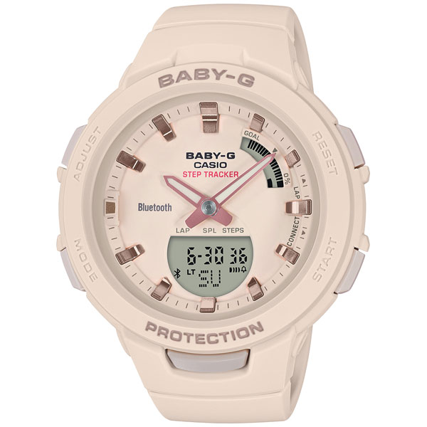 カシオ 【国内正規品】BABY-G　G-SQUADクオーツ　レディースタイプ BSA-B100-4A1JF[BSAB1004A1JF] 返品種別A