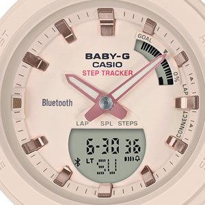 カシオ 【国内正規品】BABY-G　G-SQUADクオーツ　レディースタイプ BSA-B100-4A1JF[BSAB1004A1JF] 返品種別A_1