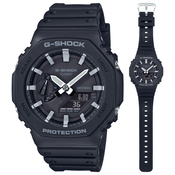 カシオ 【国内正規品】G-SHOCK（ジーショック）　CARBON CORE GUARDクオーツ　メンズタイプ GA-2100-1AJF[GA21001AJF] 返品種別A