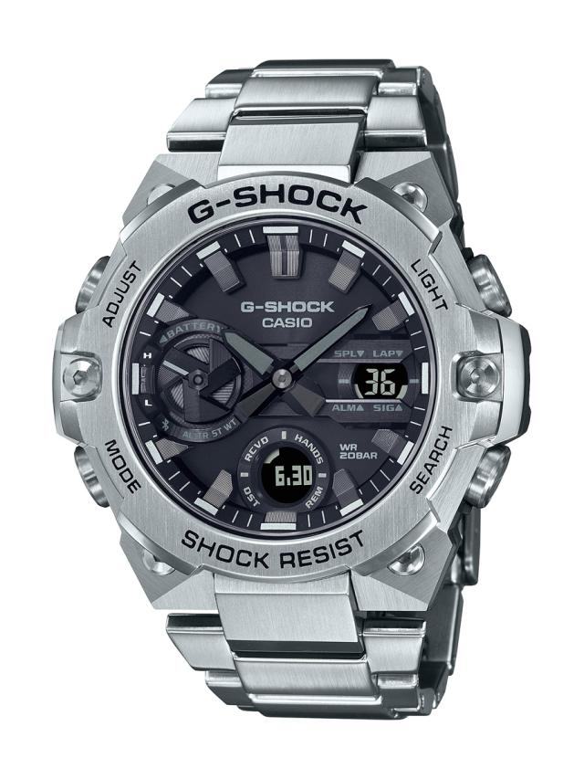 カシオ 【国内正規品】G-SHOCK（ジーショック）G-STEELソーラー　メンズタイプ GST-B400D-1AJF[GSTB400D1AJF] 返品種別A