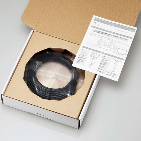エレコム DH-HDLOA15BK ハイブリッド構造アクティブHDMIケーブル（15.0m）ELECOM[DHHDLOA15BK] 返品種別Aの通販は
