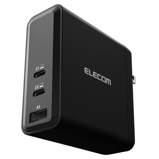 エレコム ACDC-PD96140BK USB Power Delivery EPR規格140W対応 AC充電器(Type-C×2+USB-A×1)（ブラック）[ACDCPD96140BK] 返品種別A