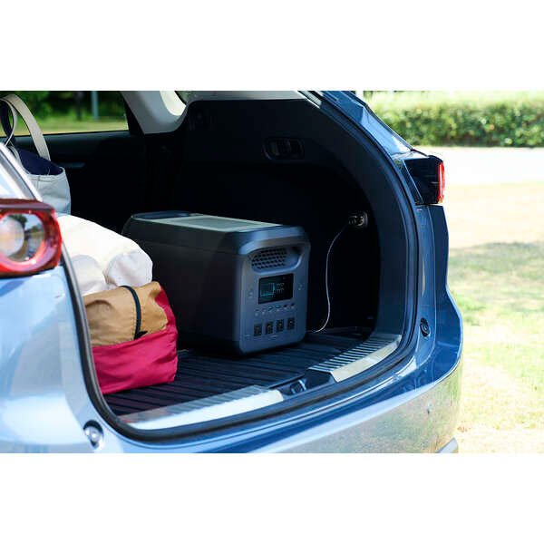 エレコム ポータブル電源(ブラック)　1228.8Wh　ACコンセント4口　USB-C出力搭載 DE-PS1200PBK返品種別B