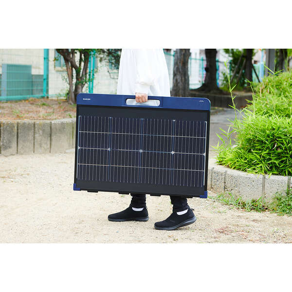 エレコム MPA-SP100DNV ポータブルソーラーパネル 最大100W出力　両面受光型ELECOM Portable Solar Panel 100D[MPASP100DNV] 返品種別B_7