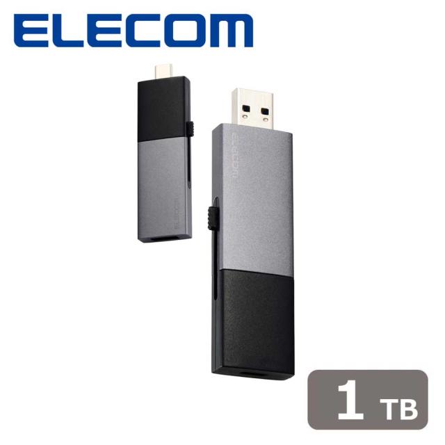 ELECOM 外付けポータブルSSD 1TB／USB-A／USB Type-C エレコム 外付け